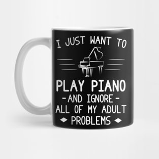 Key to Joyful Escapades! Funny Piano Tee & Hoodie Mug